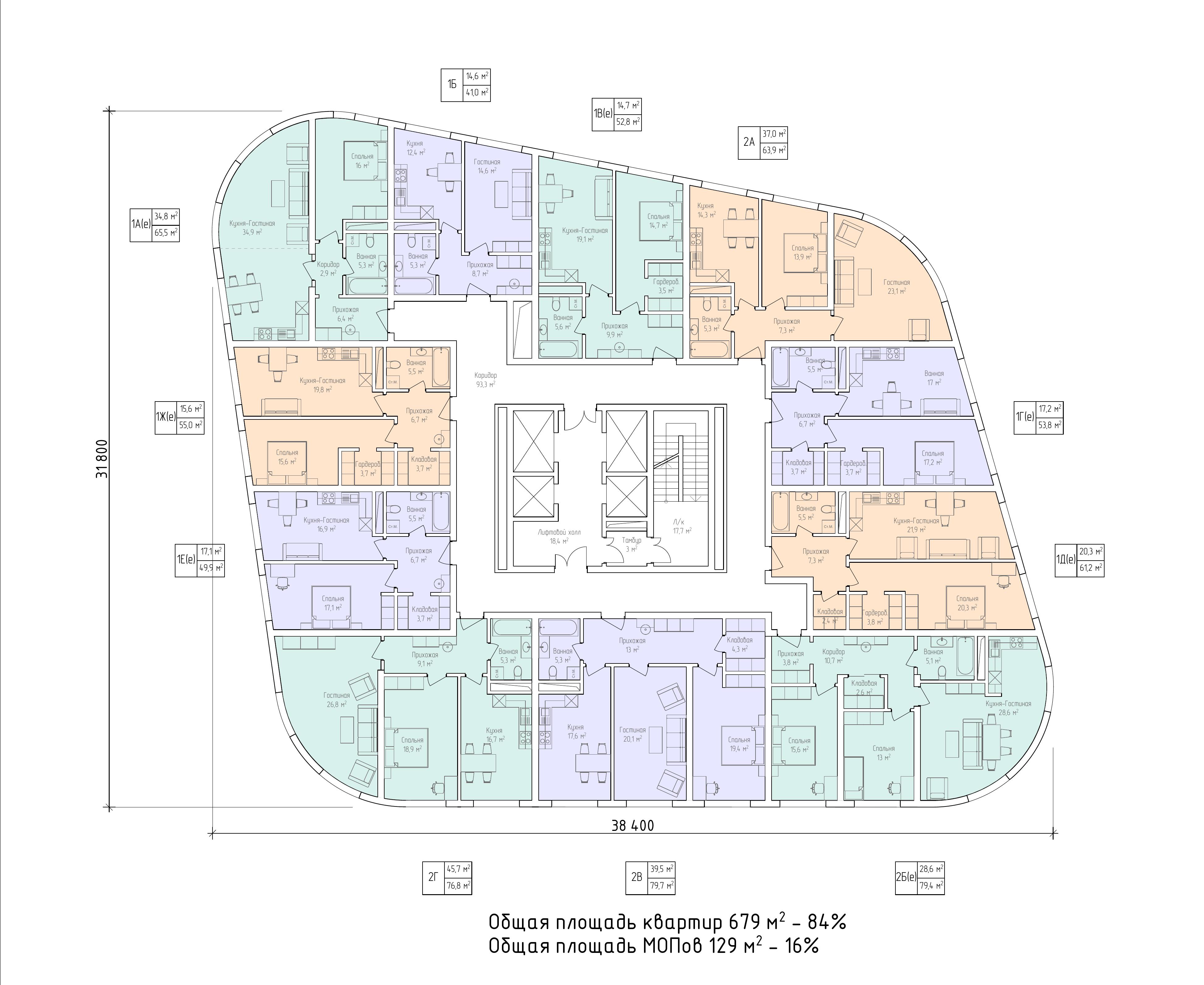 Планировка 1 — ЖК Да Винчи