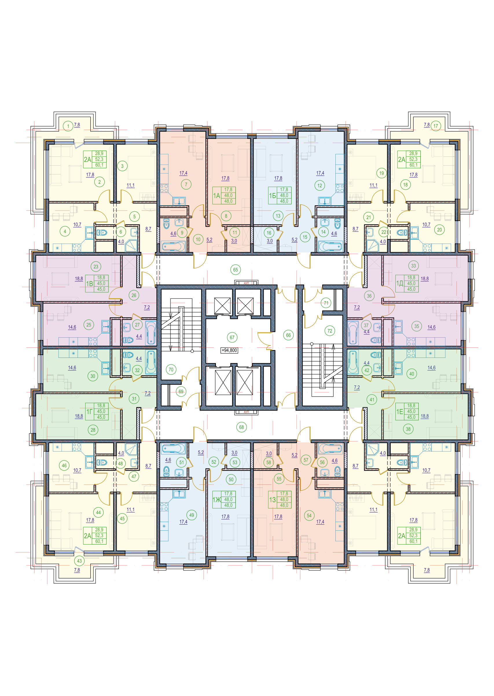 Планировка 4 — ЖК Монарх